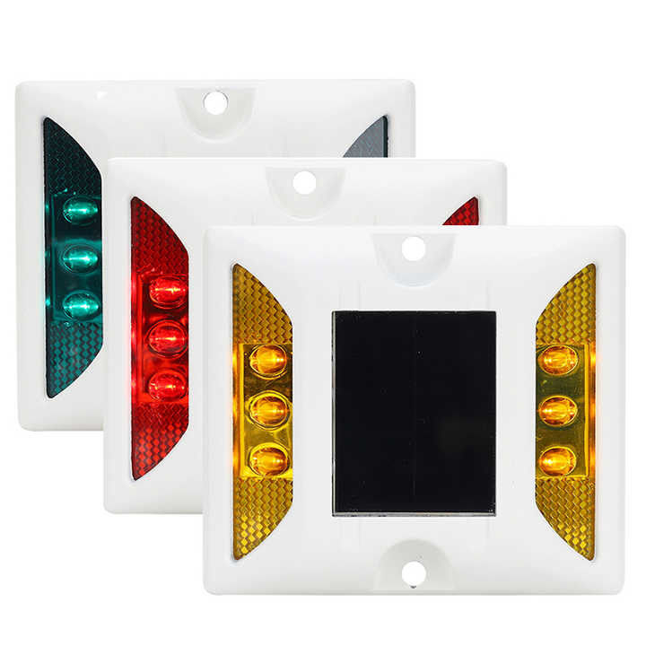 125 * 110 * 25mm Blauw Zonne-LED-wegstokjes knipperend Cat's Eye Road Marker