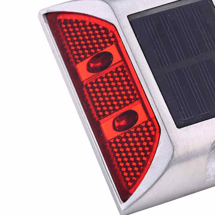 Rood Kleur Hoge Helderheid LED Aluminium Solar Road Stud FCC-certificaat