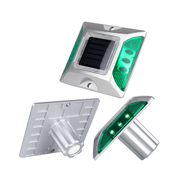 Perlen Aluminium Zonne-LED Pad Stud Reflectoren flitsende modus Voor het verkeer weg
