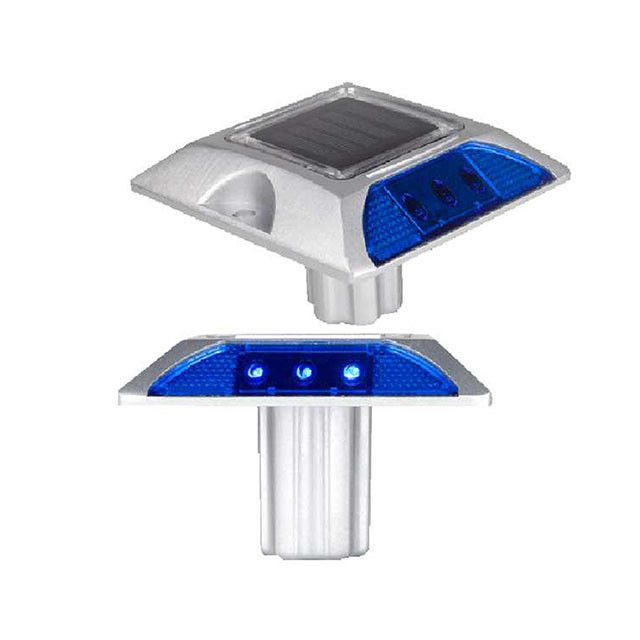 Perlen Aluminium Zonne-LED Pad Stud Reflectoren flitsende modus Voor het verkeer weg