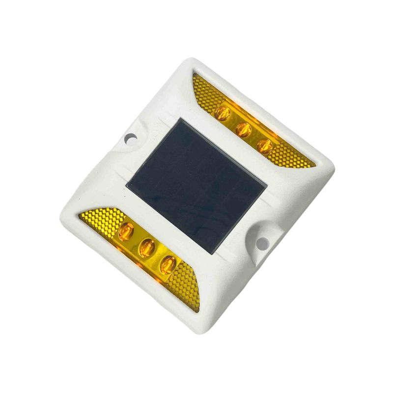 Anti UV PC Solar LED Road Stud Reflectors Custom Zonnewandmarker