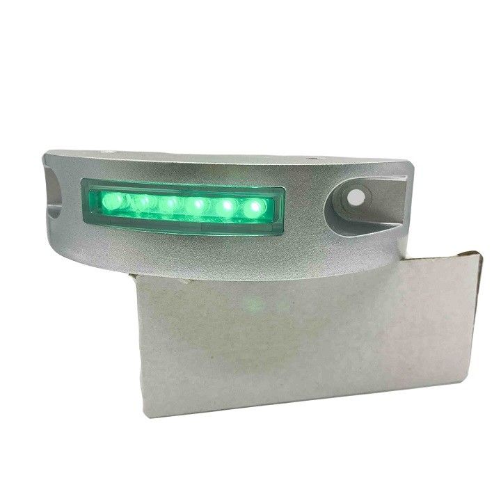 Geel LED Aluminium Zonneweg Stud Halve Maan Vorm Blinkende LED Marker Lights
