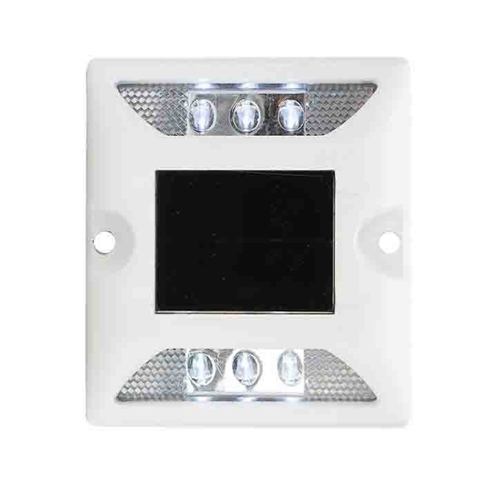 Geel geleide zonne-energie aangedreven wegstaven Aluminium High Visibility Road Marker Light