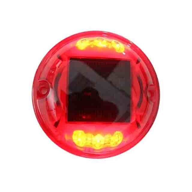 PC Plastic Waarschuwing Knipperende LED Reflector Solar LED Road Studs Cat Eyes Light