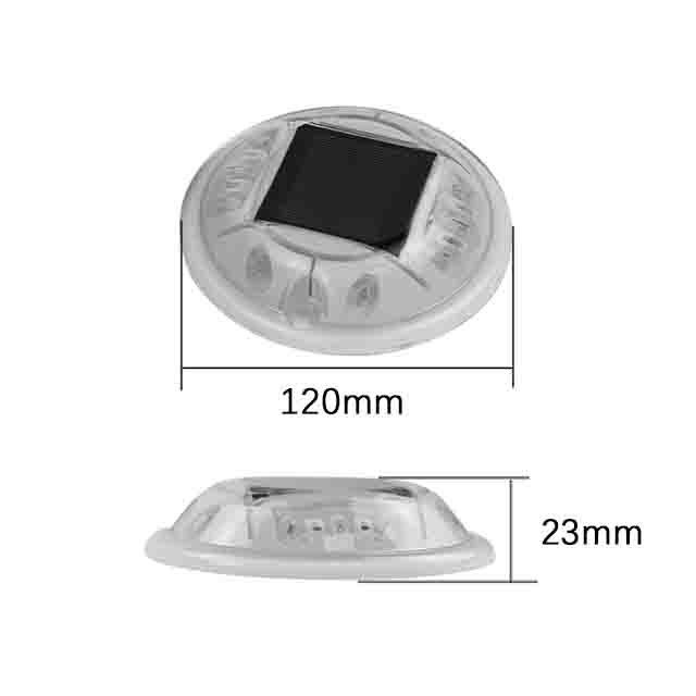 PC Plastic Waarschuwing Knipperende LED Reflector Solar LED Road Studs Cat Eyes Light