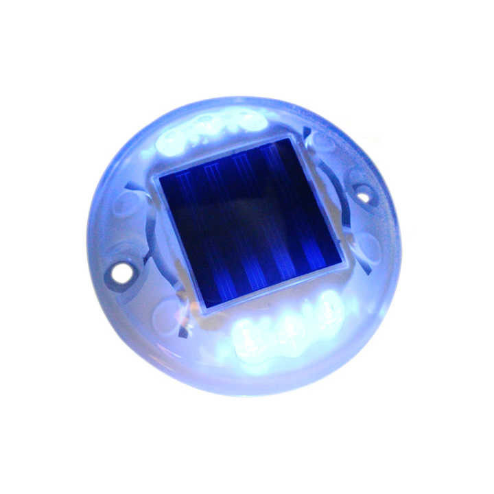 Ronde Plastic Solar Road Studs Solar Powered Road Reflectors LED Cat Eyes Licht