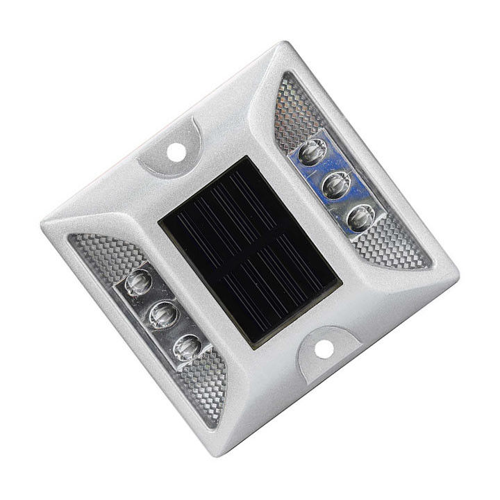 Aluminium LED knipperend kattenogen wegstok zonne-reflecterend indicator marker licht