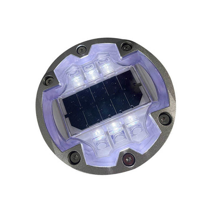 Solar Cat Eye Studs Aluminium wegreflector IP68 LED stoeprandwegmarker licht